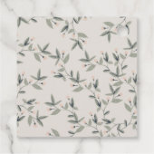 エレガント可愛いダスキーディアーフローラ結婚クレスト フェイバータグ (裏面)