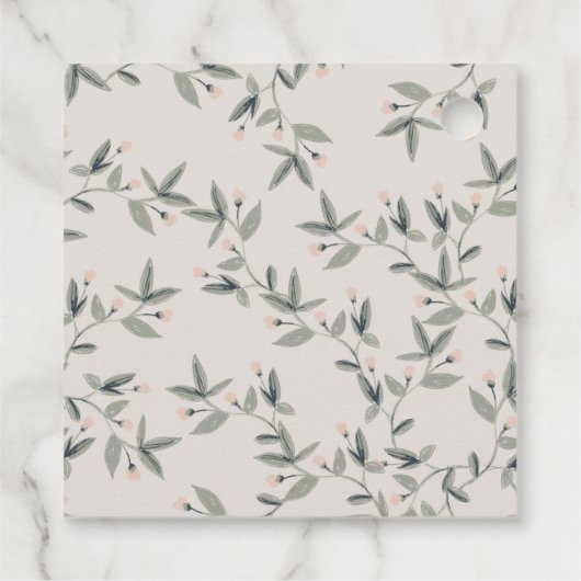 エレガント可愛いダスキーディアーフローラ結婚クレスト フェイバータグ (裏面)