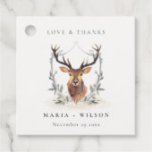 エレガント可愛いダスキーディアーフローラ結婚クレスト フェイバータグ (正面)