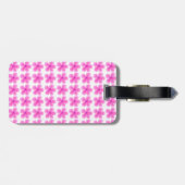 エレガント可愛いモダンモノグラムの ラゲッジタグ (裏面横)