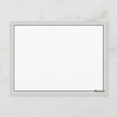 エレガント台本が宿結婚を飾る ポストカード (裏面)