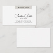 エレガント名刺の型名シンプル式 名刺 (正面/裏面)