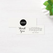 エレガント名刺を挿入し感謝していた、ビジネスロゴのスクリプト (デスク)