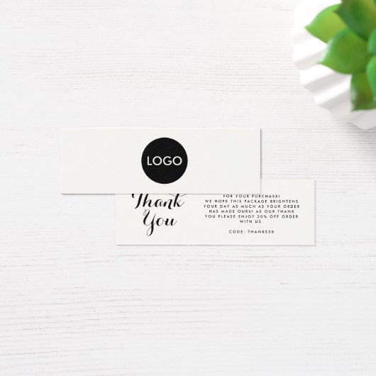 エレガント名刺を挿入し感謝していた、ビジネスロゴのスクリプト (デスク)