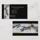 エレガント名刺芸術的自然デザイン 名刺 (正面/裏面)