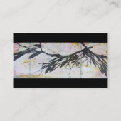 エレガント名刺芸術的自然デザイン 名刺 (裏面)