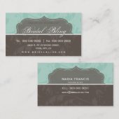 エレガント名刺: 王室の8BL 名刺 (正面/裏面)