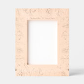 エレガント名前をカスタムするカップルのメモリ写真 レーザー彫刻フレーム (正面)