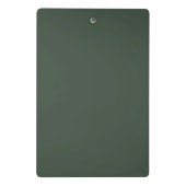 エレガント名前をカスタムするグリーンブルー ミニクリップボード (裏面)