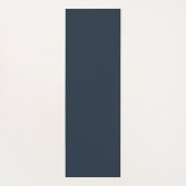 エレガント名前をカスタムするダークブルー ヨガマット (裏面)