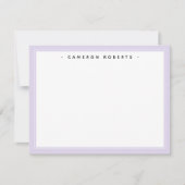 エレガント名前をカスタムするノートカー縁どド サンキューカード (正面)