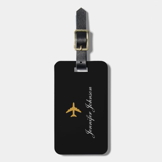 エレガント名前をカスタムする文字パーソナライズされた ラゲッジタグ (正面縦)