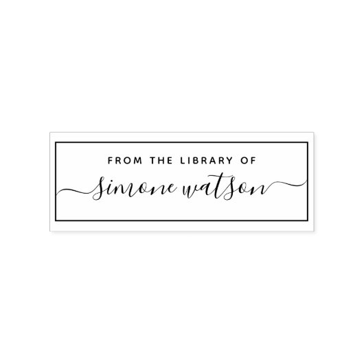 エレガント名前をカスタムする・スクリプトのライブラリから ラバースタンプ (インプリント)