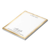 エレガント名前ノートの机の上で ノートパッド (回転)