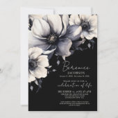 エレガント命の記念お祝い 招待状 (正面)