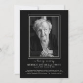 エレガント命の記念お祝い 招待状 (裏面)