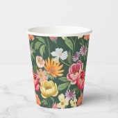 エレガント咲くフローラ植物園ガーリー 紙コップ (裏面)