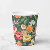 エレガント咲くフローラ植物園ガーリー 紙コップ (正面)
