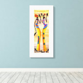 エレガント喜びと幸せなダンス キャンバスプリント (インサイチュ (ウッドフロア))