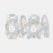 エレガント埃の多い青い植物フローラ庭園の結婚式 フェイバーボックス (折り畳みなし)