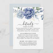 エレガント埃の多い青結婚緑の供給 エンクロージャーカード (正面/裏面)