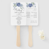 エレガント埃の多い青結婚緑の供給 ハンドファン (正面&裏面)