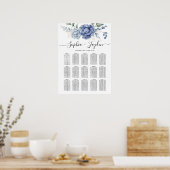 エレガント埃の多い青結婚緑の供給 ポスター (キッチン)