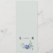 エレガント埃の多い青結婚緑の供給 メニュー (裏面)