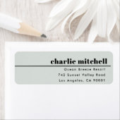 エレガント埃の多い青結婚緑の供給 ラベル (インサイチュ)