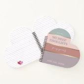 エレガント埃モダンバラ金ゴールド手帳 ノートブック (内部)