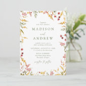 エレガント夏の山花結婚枠 招待状 (スタンド正面)