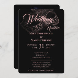 エレガント夕べウェディングパーティー招待状 招待状