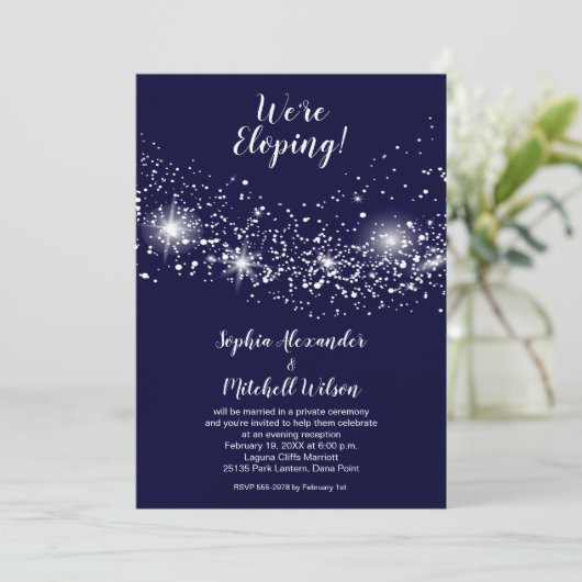 エレガント夕べス結婚キーの駆け落ち 招待状 (スタンド正面)