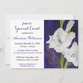 エレガント夕べパーティーイベント招待状 招待状 (正面)