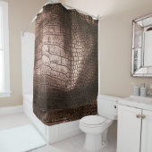 エレガント夕べレザーテクスチャ。 シャワーカーテン (インサイチュ)