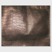 エレガント夕べレザーテクスチャ。 ラッピングペーパー (フラット)