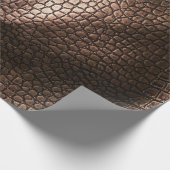エレガント夕べレザーテクスチャ。 ラッピングペーパー (角)