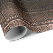 エレガント夕べレザーテクスチャ。 ラッピングペーパー (ロールコーナー)