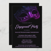エレガント夕べ招待状 招待状 (正面/裏面)