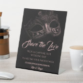 エレガント夕べ結婚のポスター台座サイン 台座サイン (インサイチュ)