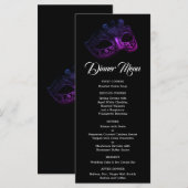 エレガント夕べ結婚のメニュー メニュー (正面/裏面)