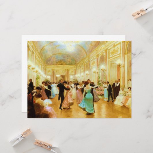 エレガント夕べ(踊り) カード (正面/裏面インサイチュ)