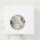 エレガント夕日とフローラ結婚の感謝 フェイバータグ (インサイチュ)