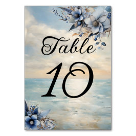 エレガント夕日とフローラ結婚の テーブルナンバー