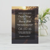 エレガント夕日結婚湖 招待状 (スタンド正面)