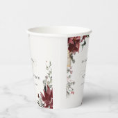 エレガント夕暮れ暖かい冬のフェスティバルの葉 紙コップ (右)