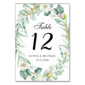 エレガント多肉性結婚緑 テーブルナンバー (正面)