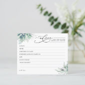 エレガント多肉植物アドバイスカード (スタンド正面)