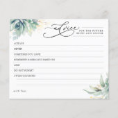 エレガント多肉植物アドバイスカード (正面)