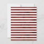 エレガント多肉食のブルグンディ結婚マルサラ セーブザデート (裏面)